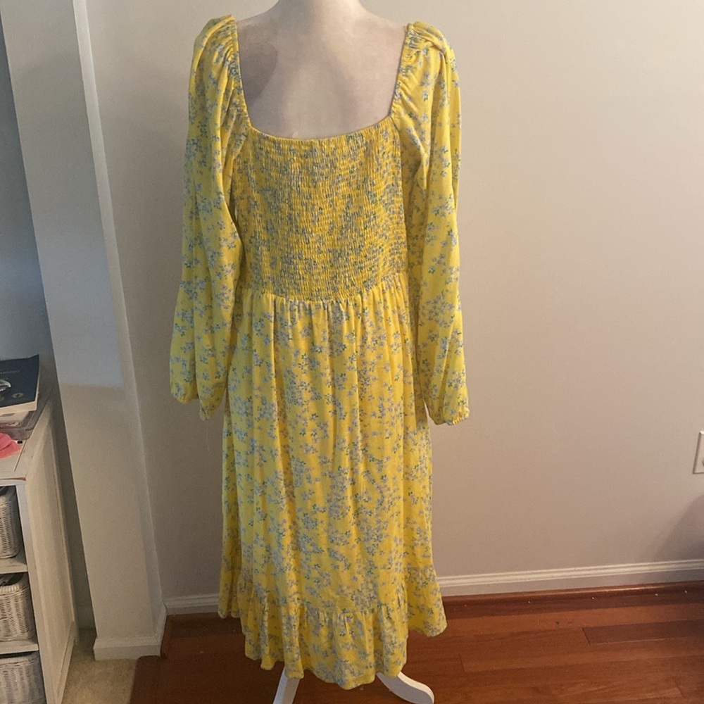 Draper James RSVP XXL yellow and blue dress - Picture 6 of 8